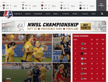 Tablet Screenshot of nwslsoccer.com